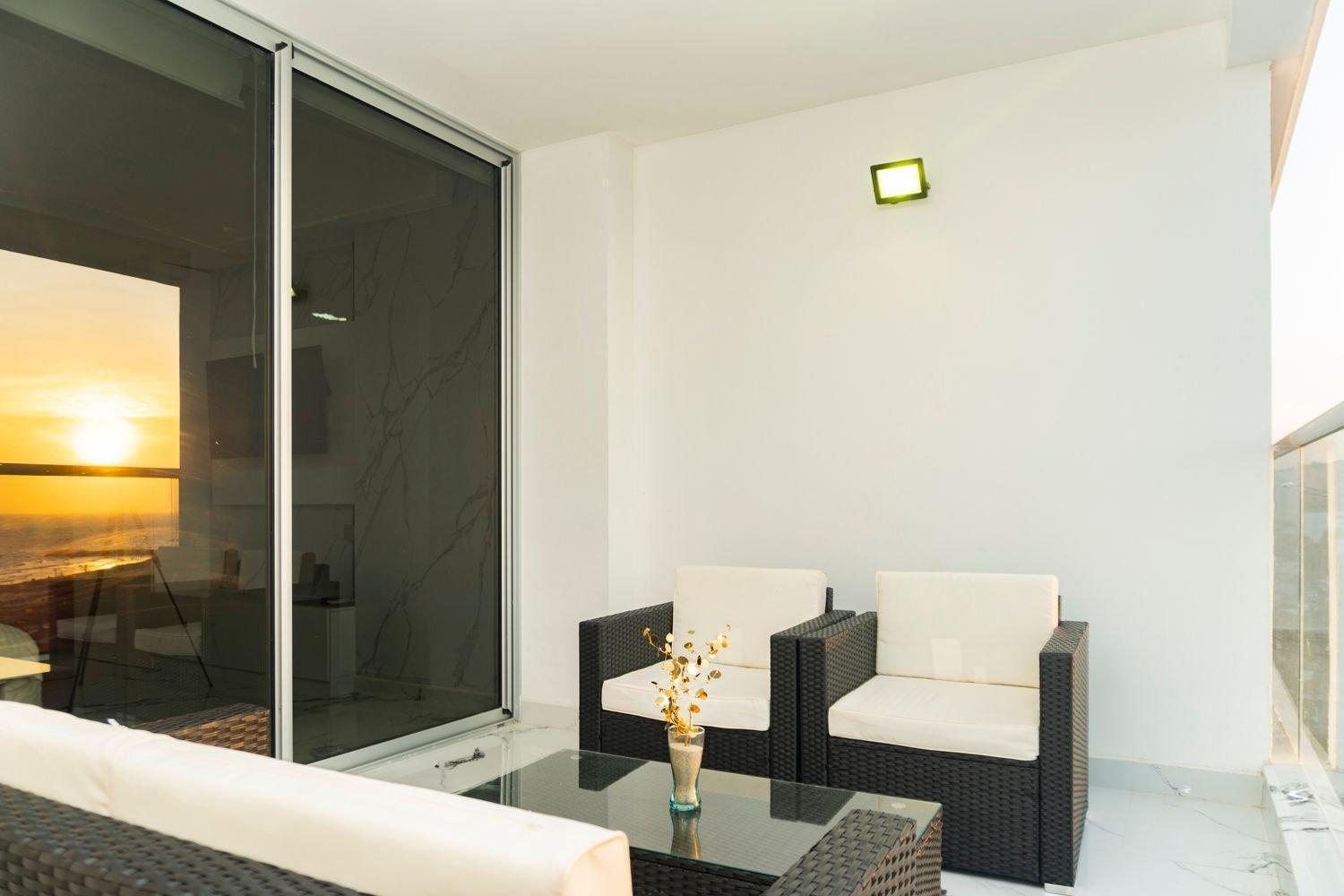 Apartamento Cb1005 Lujosa Vista-mar Atardecer Hermoso Cartagena